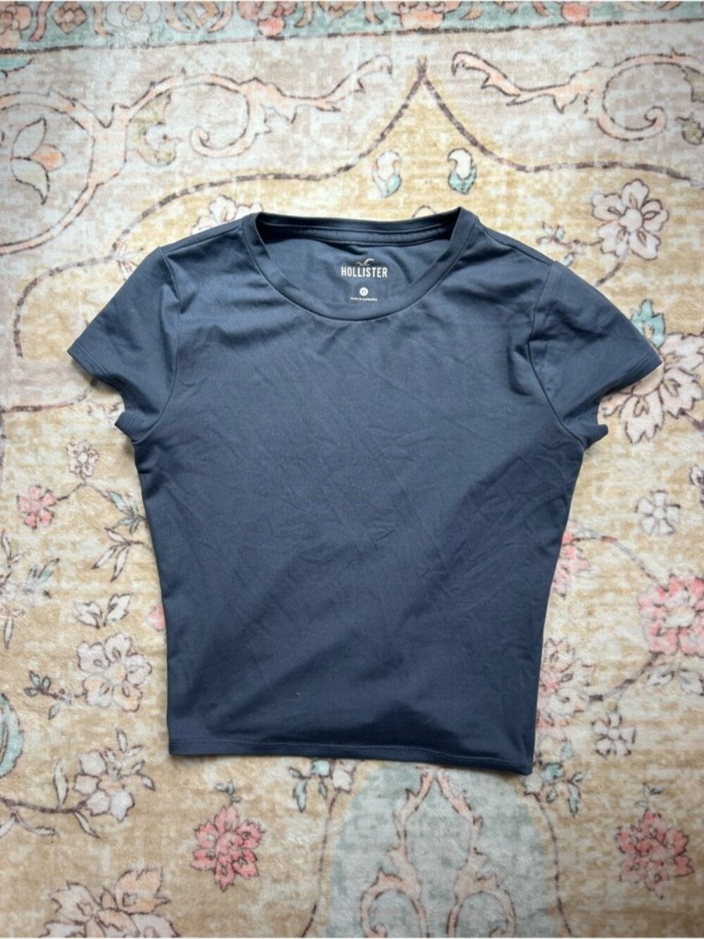 Hollister Dusty Blue Crop Top
